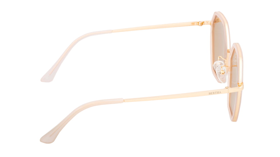 Bertha Ariana Polarized Sunglasses - Women's, Pink/Clear, One Size, BRSBR038CL