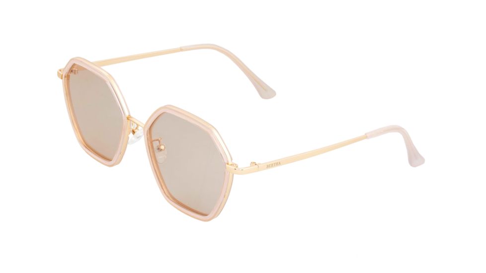 Bertha Ariana Polarized Sunglasses - Women's, Pink/Clear, One Size, BRSBR038CL