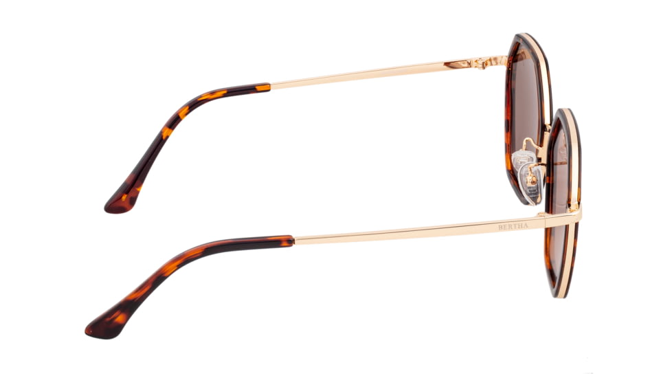 Bertha Ariana Polarized Sunglasses - Women's, Tortoise/Brown, One Size, BRSBR038BN