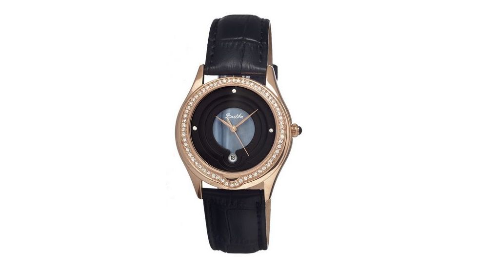 Bertha BR4106 Patricia Womens Watch, Black BTHBR4106
