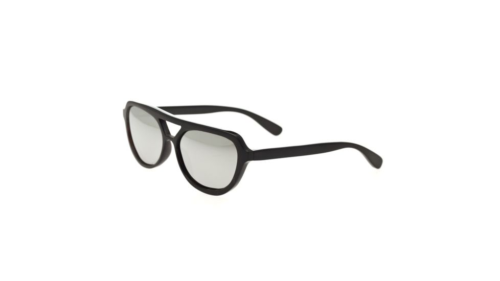 Bertha Brittany Single Vision Prescription Sunglasses, Black Frame, BRSBR005BSV