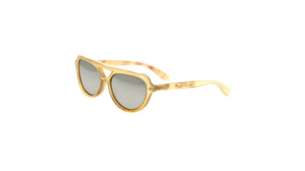 Bertha Brittany Single Vision Prescription Sunglasses, Honey Frame, BRSBR005CSV