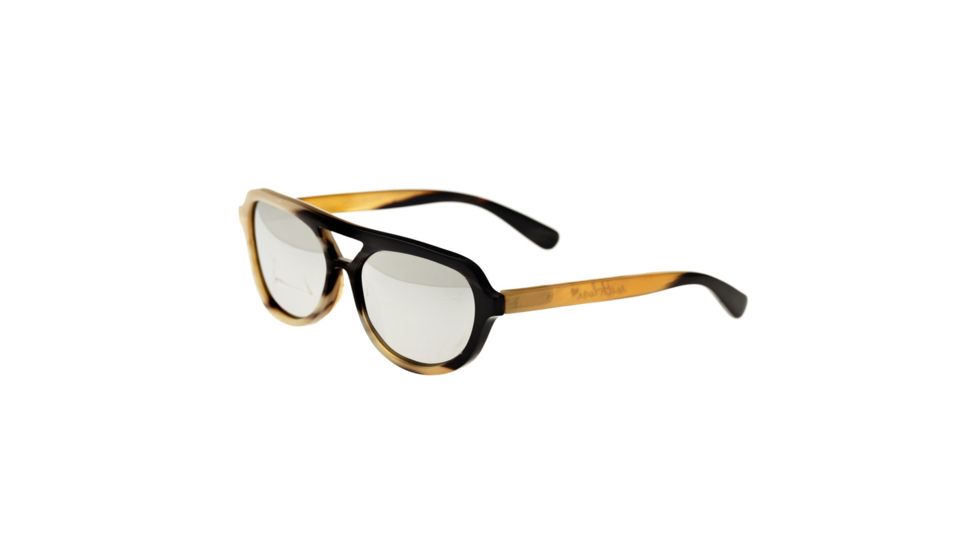 Bertha Brittany Single Vision Prescription Sunglasses, Black/Tan Frame, BRSBR005MSV