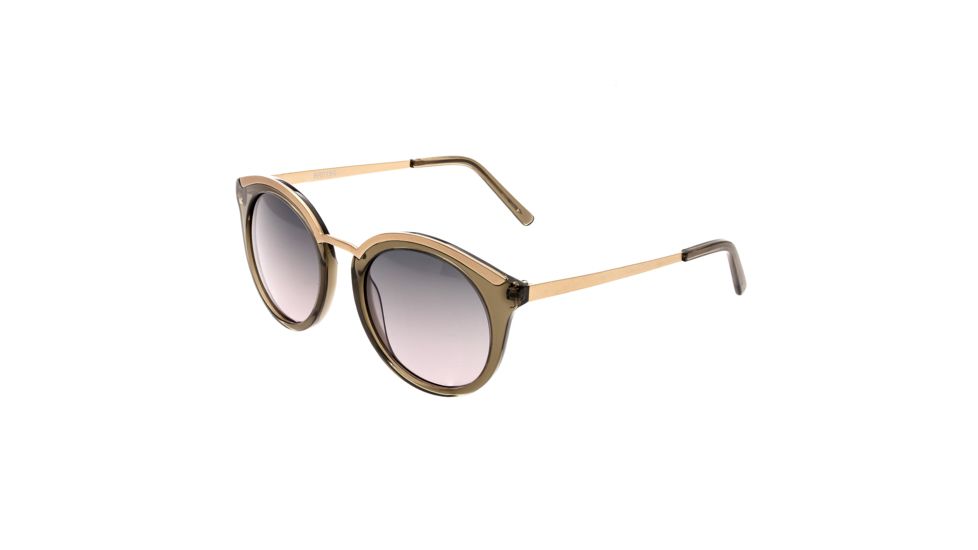 Bertha Caroline Polarized Sunglasses, Green / Black BRSBR015G