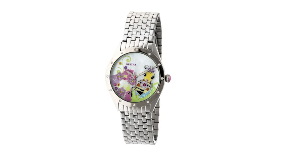 Bertha Ericka Bracelet Watch, Multicolor/Silver BTHBR7201