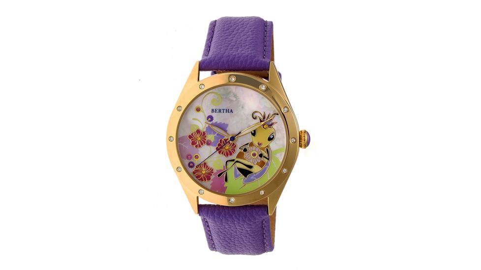 Bertha Ericka Bracelet Watch, Multicolor/Purple BTHBR7205