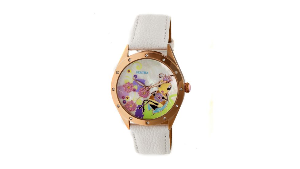 Bertha Ericka Bracelet Watch, Multicolor/White BTHBR7206