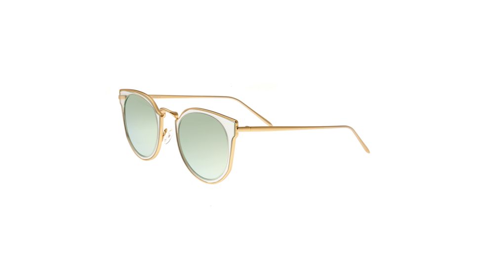 Bertha Harper Polarized Sunglasses, Gold/Clear, One Size, BRSBR026YW