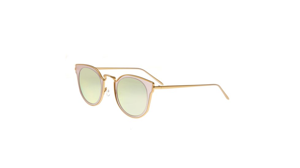 Bertha Harper Polarized Sunglasses, Gold/Pink, One Size, BRSBR026GD