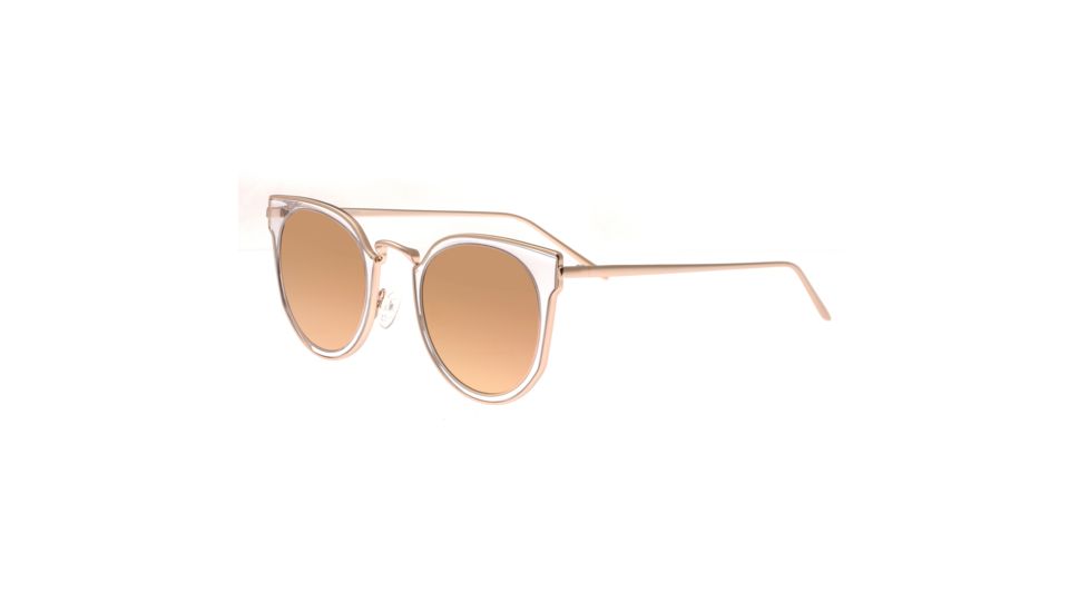 Bertha Harper Polarized Sunglasses, Rose Gold/Rose Gold, One Size, BRSBR026RG