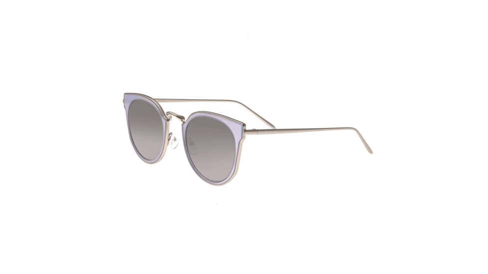 Bertha Harper Polarized Sunglasses, Silver/Silver, One Size, BRSBR026SL