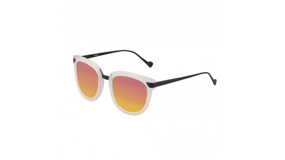 Bertha Jenna Polarized Sunglasses, Clear/Pink-Orange, One Size, BRSBR029MN