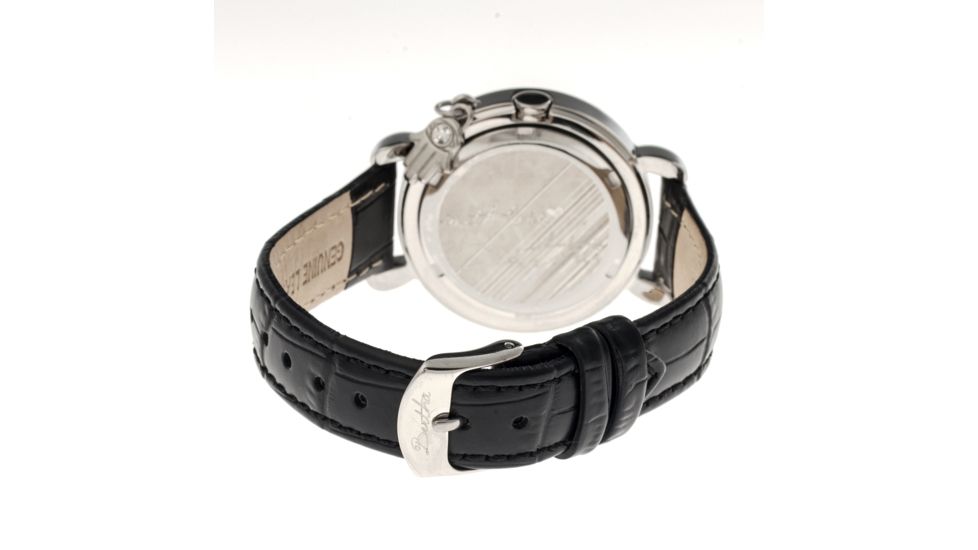 Ladies Hannah Watch,35mm,Black Dial,Black Leather Strap