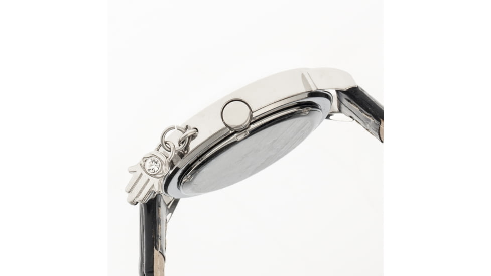 Ladies Hannah Watch,35mm,Black Dial,Black Leather Strap