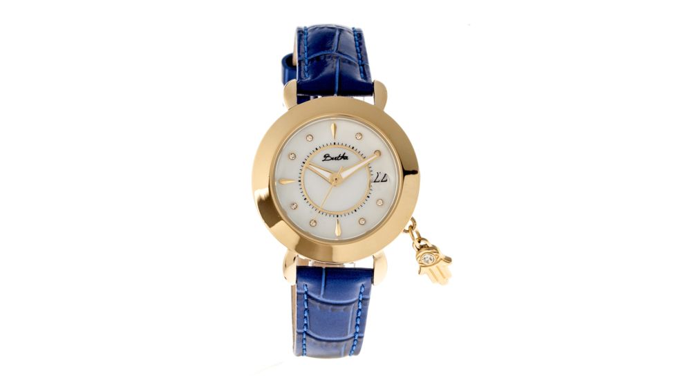 Ladies Hannah Watch,35mm,White Dial,Blue Leather Strap