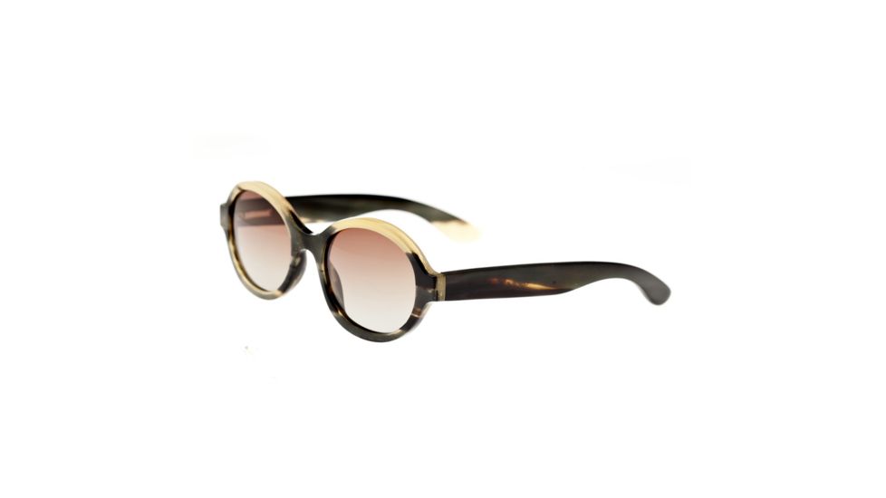 Bertha Laurel Progressive Prescription Sunglasses, Black/Tan Frame, BRSBR006MPR