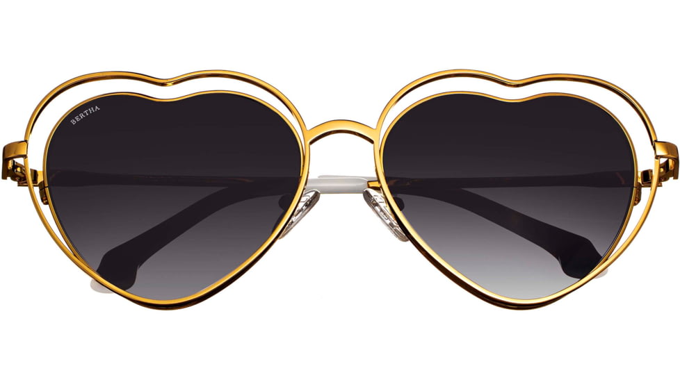 Bertha Lolita Handmade in Italy Sunglass - Womens, Gold, One Size, BRSIT111-1