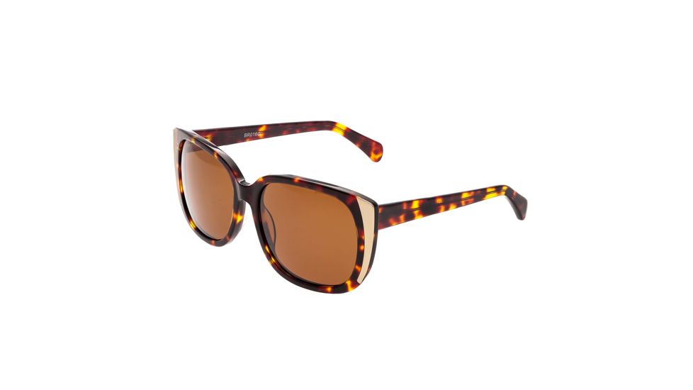 Bertha Natalia Polarized Sunglasses, Tortoise / Brown BRSBR016G