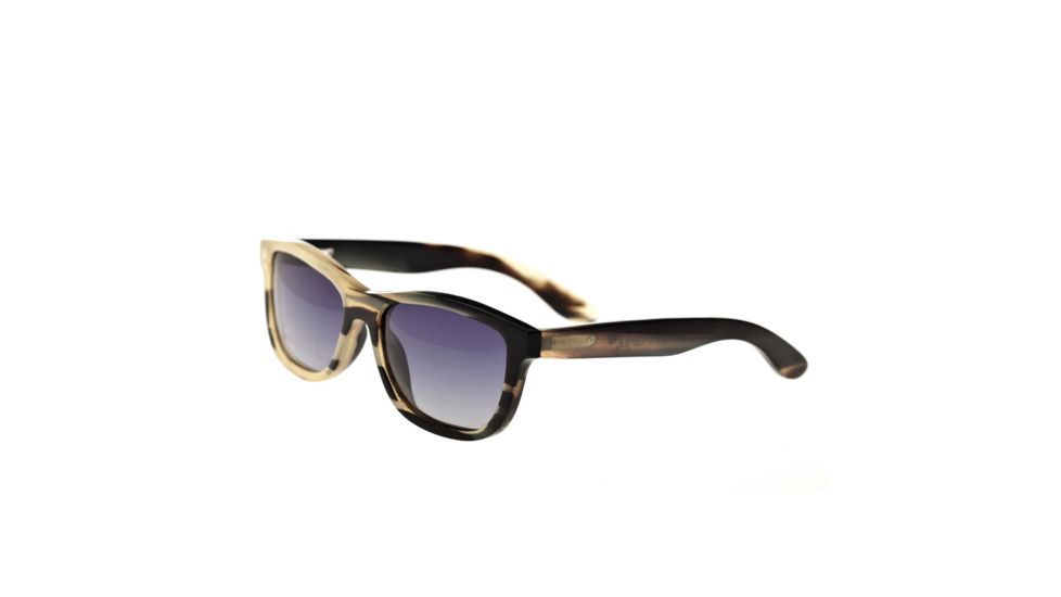 Bertha Olivia Single Vision Prescription Sunglasses, Black/Tan Frame, BRSBR003MSV