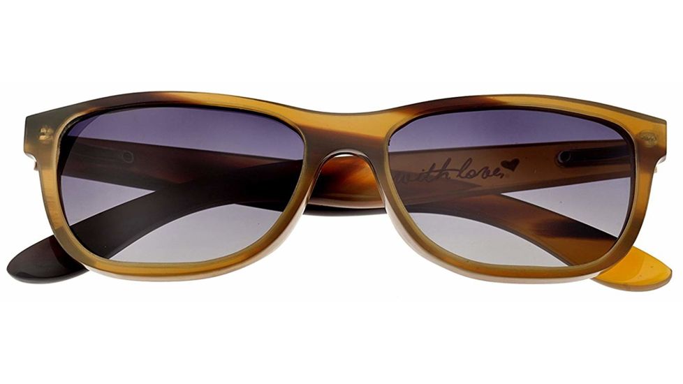 Bertha Olivia Single Vision Prescription Sunglasses, Vanilla Frame, BRSBR003ZCSV
