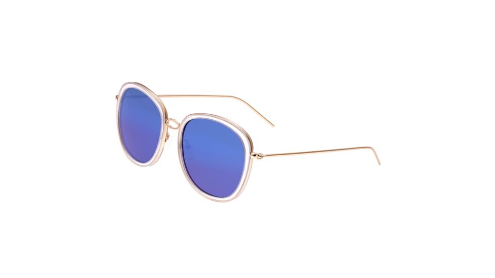 Bertha Scarlett Polarized Sunglasses, Rose Gold/Blue, One Size, BRSBR027BL