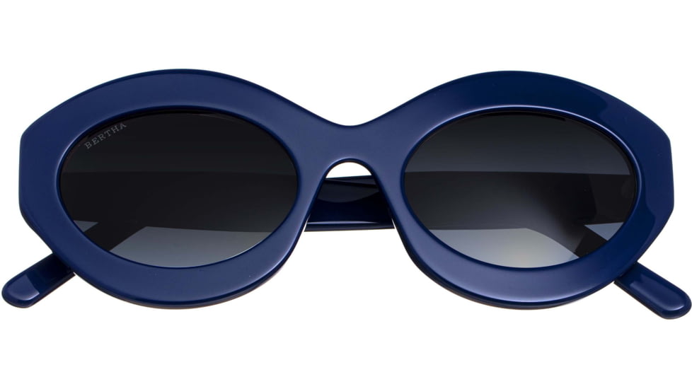Bertha Severine Handmade in Italy Sunglass - Womens, Navy, One Size, BRSIT100-3