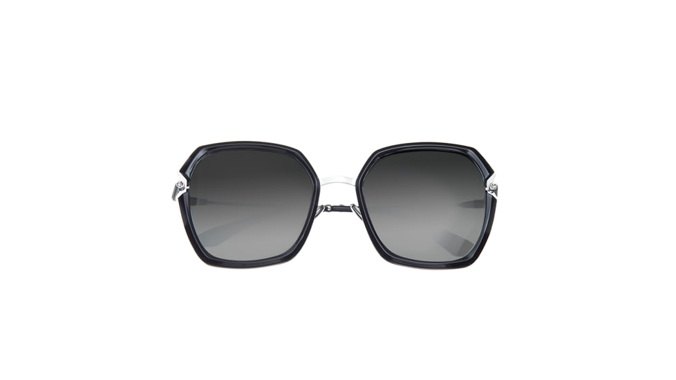 Bertha Teagan Polarized Sunglasses, Black/Silver, One Size, BRSBR033SL