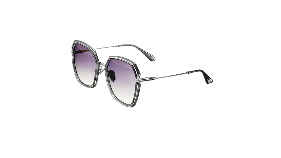 Bertha Teagan Polarized Sunglasses, Purple/Purple, One Size, BRSBR033GY