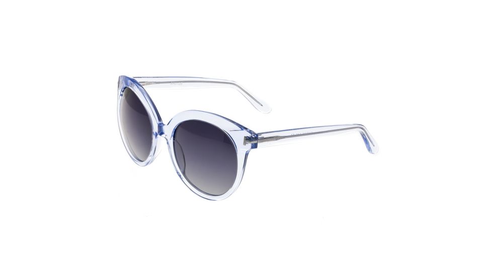 Bertha Violet Polarized Sunglasses, Blue / Black BRSBR012B