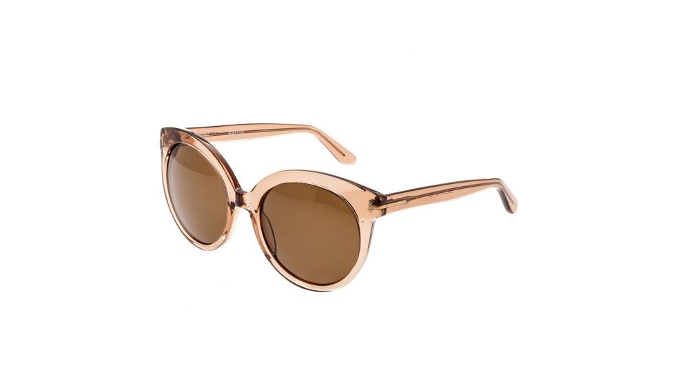 Bertha Violet Polarized Sunglasses, Rose / Brown BRSBR012G
