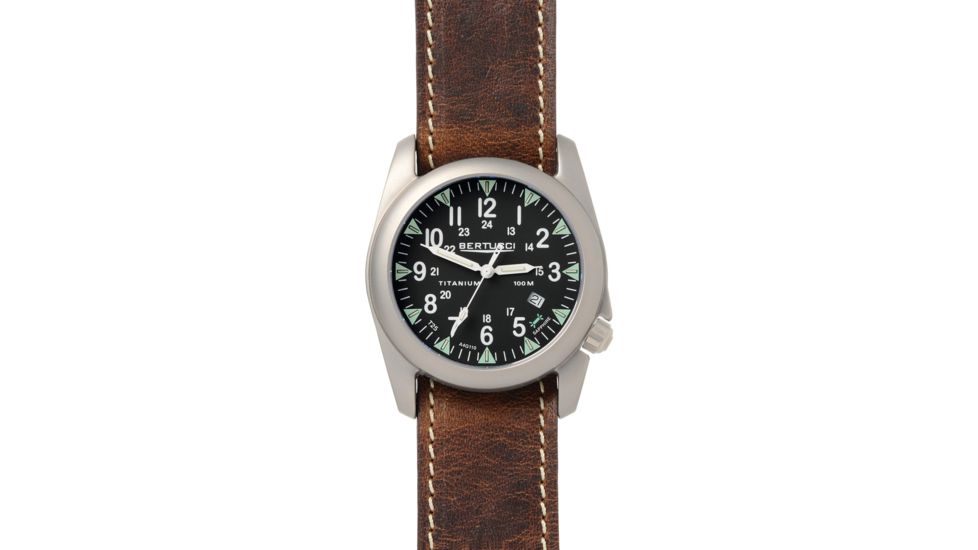 Bertucci Watches A-4T Illuminated Watch with Black dial/Titanium Case, 44mm 13419