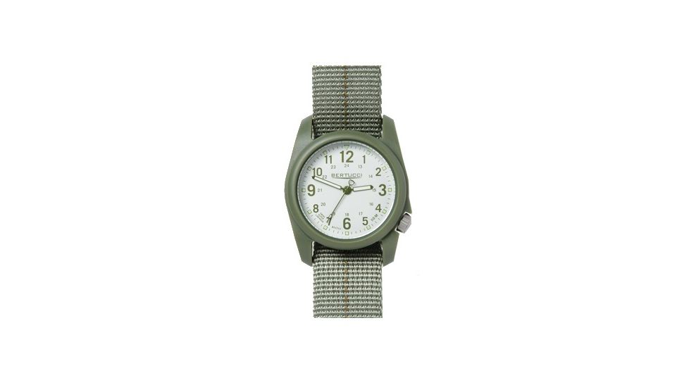 Bertucci Watches Dx3Plus Watch, Stone w/ Drab Dial, Defender Drab w/ Olive Dash Band, 11081