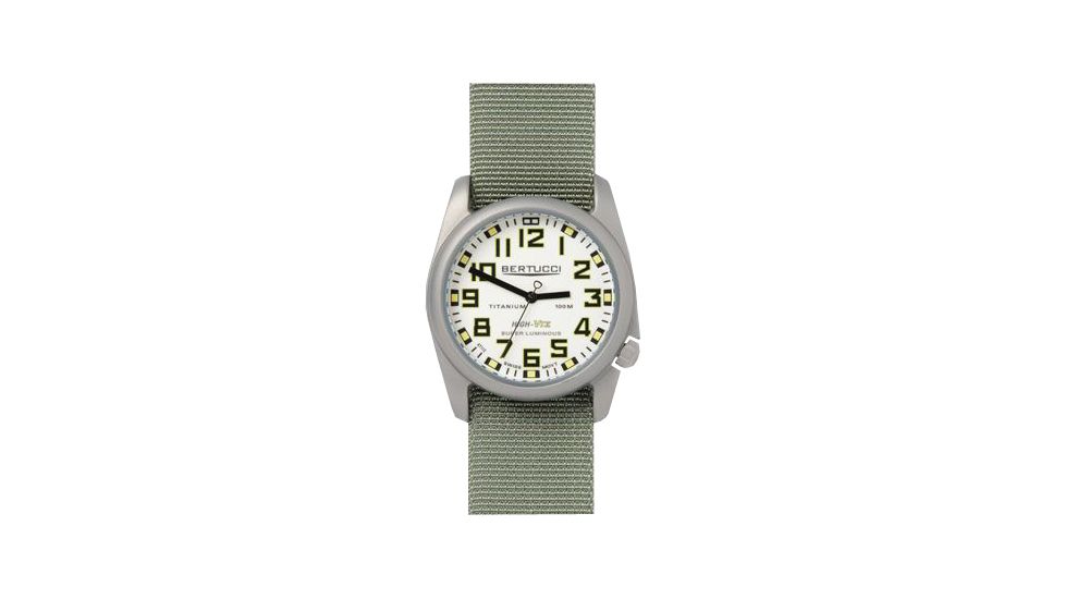 Bertucci Watches High-Viz Watch with Swiss super lume dial/titanium case, 44mm 13450