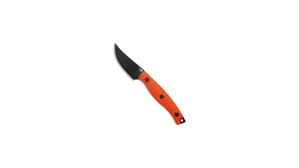 Bestech Knives Bestech Heidi Blacksmith #3 Fixed Blade Knife Orange G-10 2.3" Black BFK08B, Orange, 14C28N, adult, BHQ-221469
