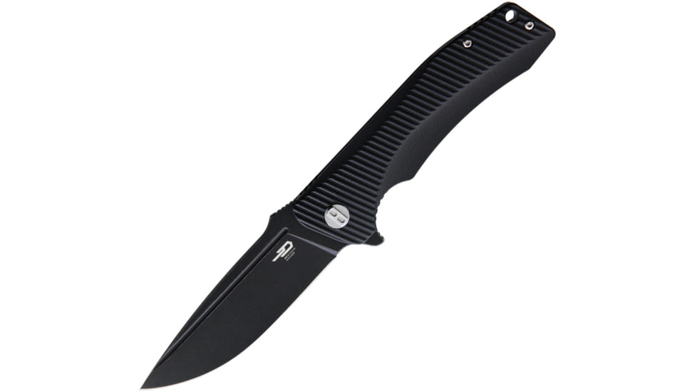 Bestech Knives Mako Linerlock Folding Knife, Black, Black G10 handle, BG27B