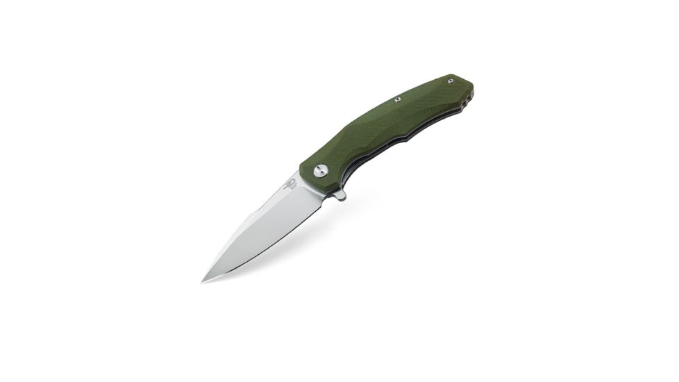 Bestech Knives Warwolf BG04B 3.5 in Plain Edge Folding Blade, Green G10 Handle 4015843
