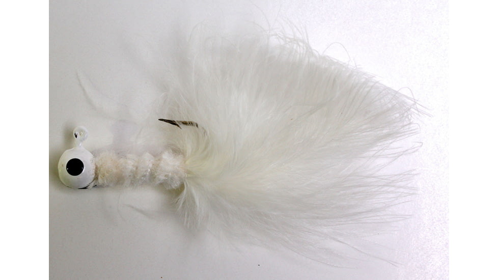 Betts Crappie Madness Jig 1/16 oz, White, 3/Pack, 747-6-B-1