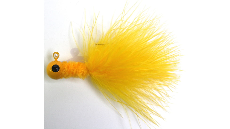 Betts Crappie Madness Jig 1/16 oz, Yellow, 3/Pack, 747-6-B-2