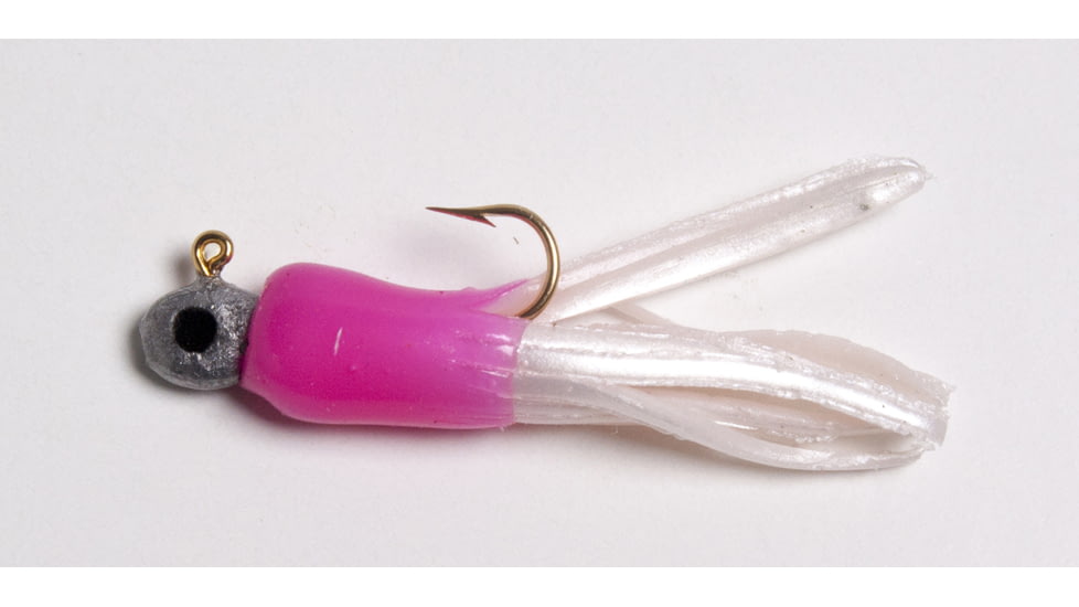 Betts Mini Tube Jig, 1/16oz, 3/Pack, Pink/Pearl, 54-6-3-4