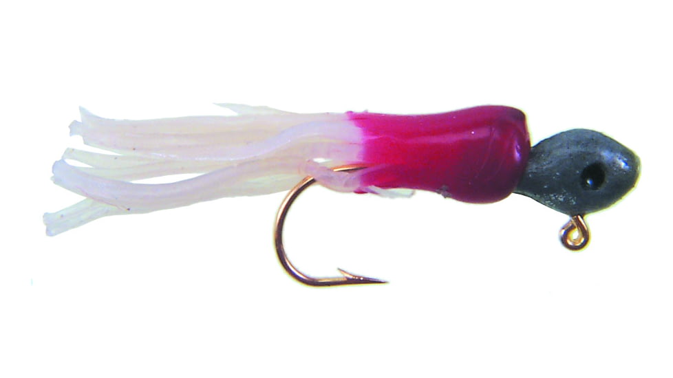 Betts Mini Tube Jig, 1/16oz, 3/Pack, Red/Pearl, 54-6-3-5