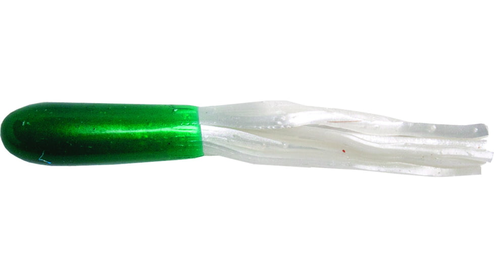 Betts Mini Tube Tail Tube, 20 Pack, 1.5in, Green/Pearl, 56-20-27