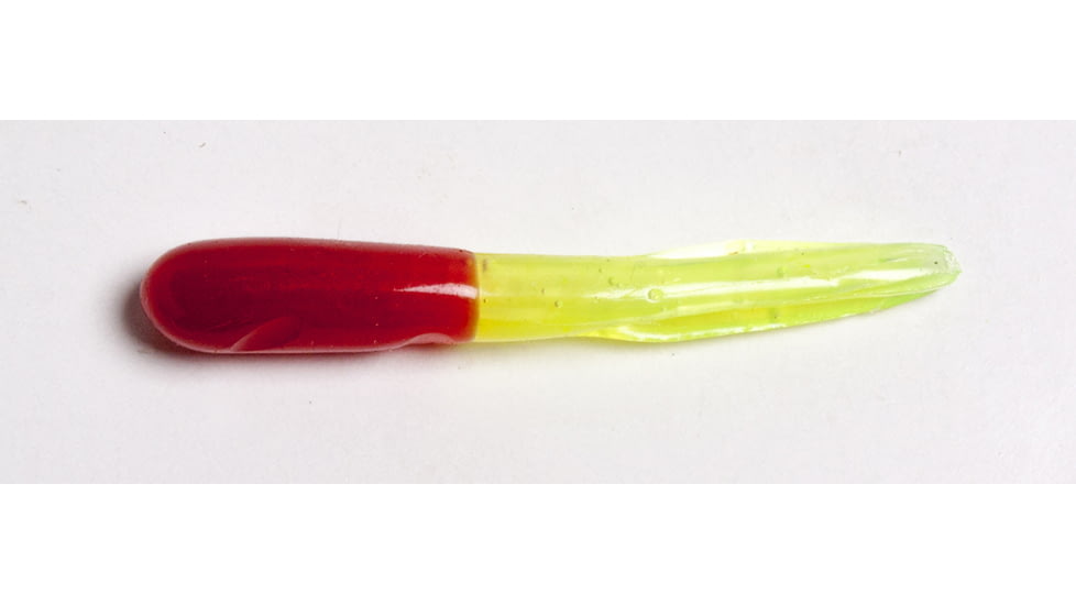 Betts Mini Tube Tail Tube, 20 Pack, 1.5in, Red/Chartreuse, 56-20-11