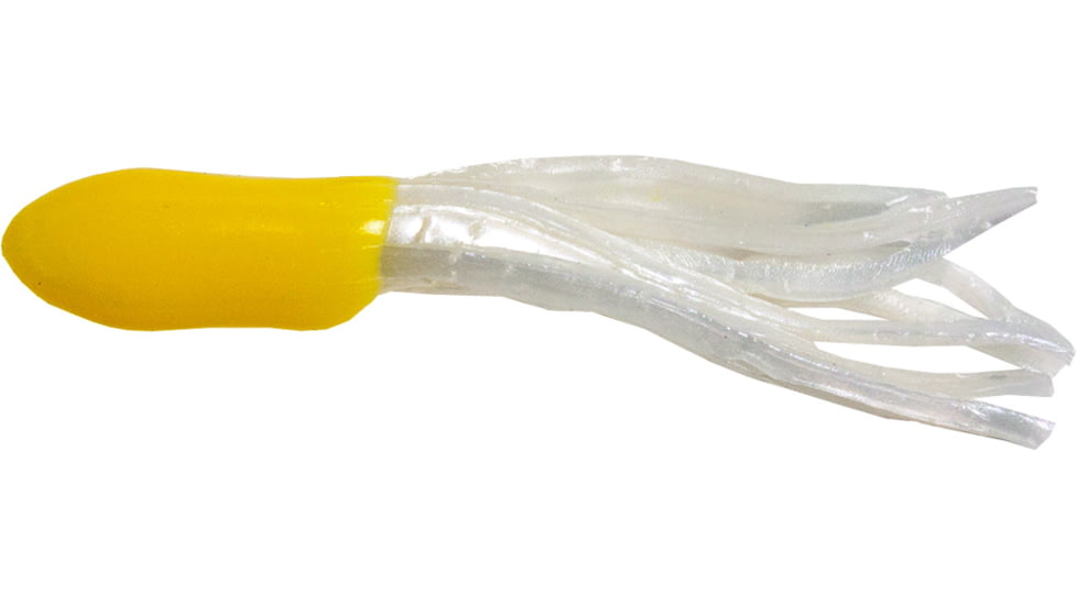Betts Mini Tube Tail Tube, 20 Pack, 1.5in, Yellow/Pearl, 56-20-7