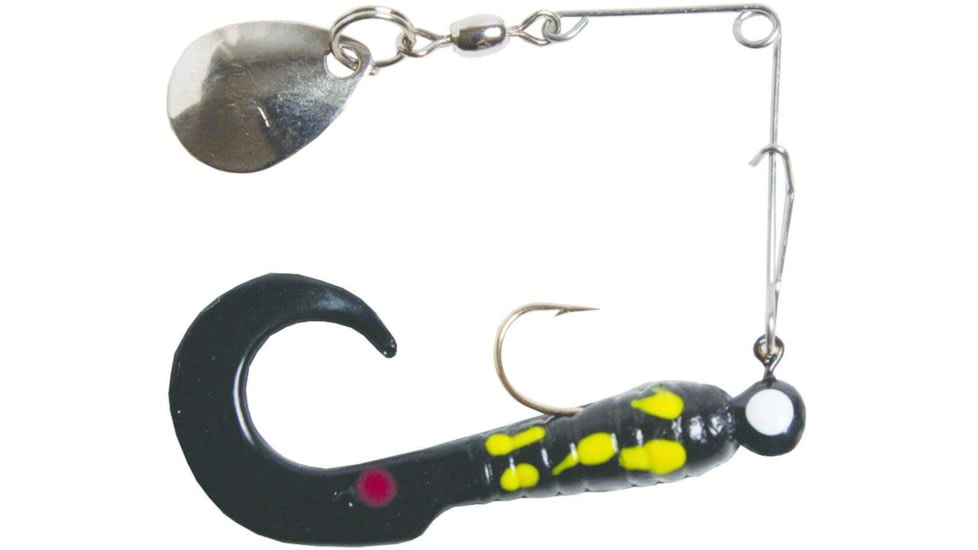 Betts Spin Curl Tail Lure, Black Coachdog, 1/16oz, 2in, 022CT-41N