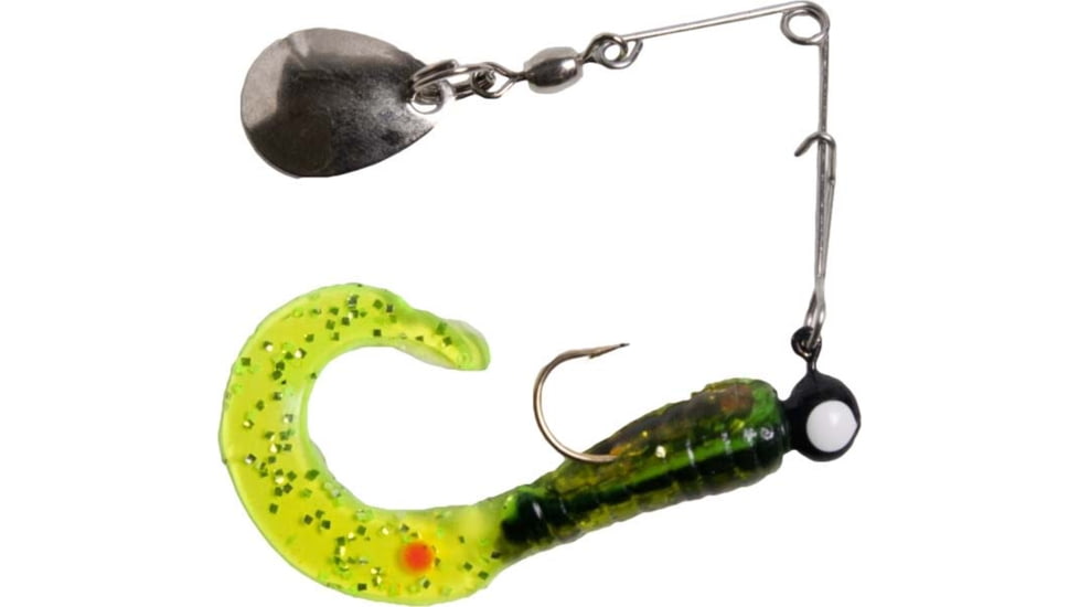 Betts Spin Curl Tail Lure, Black/Yellow Stripes, 1/4oz, 4in, 025CT-24N