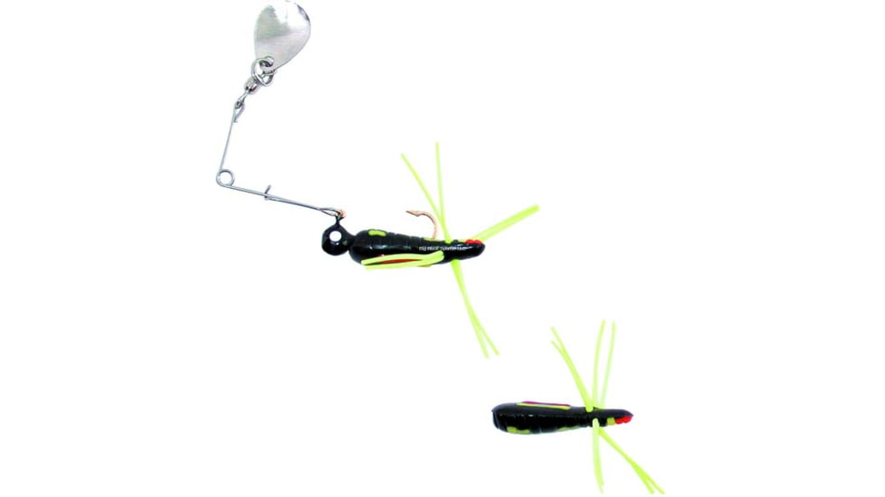 Betts Spin Grunts Grub Lure, Black Coachdog, 1/32oz, 1in, 021GRRL-41N