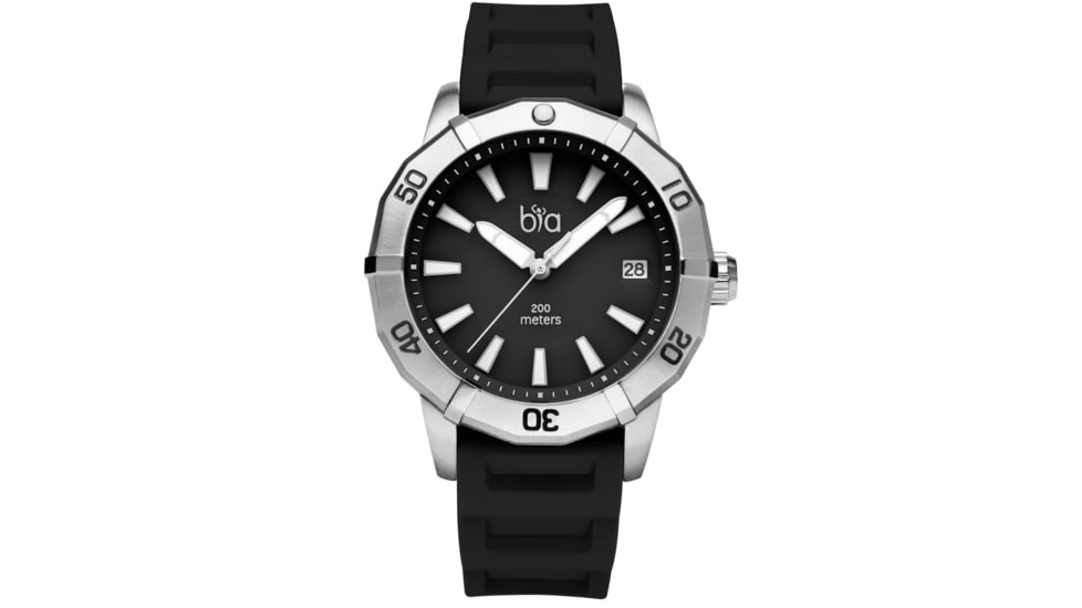Bia Rosie Dive Watches, Black Dil Black Strap, Steel, One Size, B2002