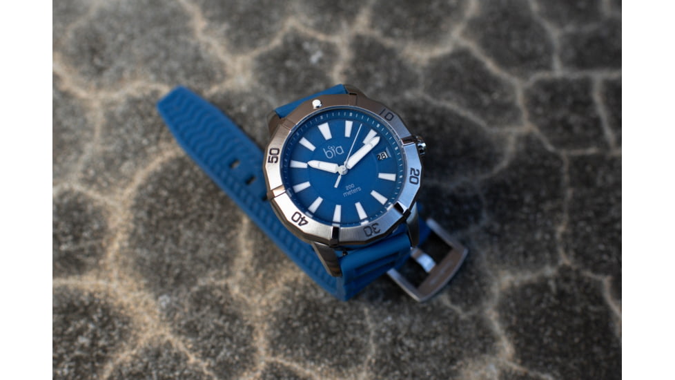 Bia Rosie Dive Watches, Dark Blue Dial, Blue Strap, Steel, One Size, B2004