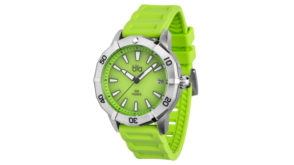 Bia Rosie Dive Watches, Green Dial, Green Strap, Steel, One Size, B2008