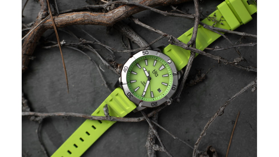 Bia Rosie Dive Watches, Green Dial, Green Strap, Steel, One Size, B2008